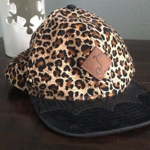 Grassroots California corduroy cheetah hat